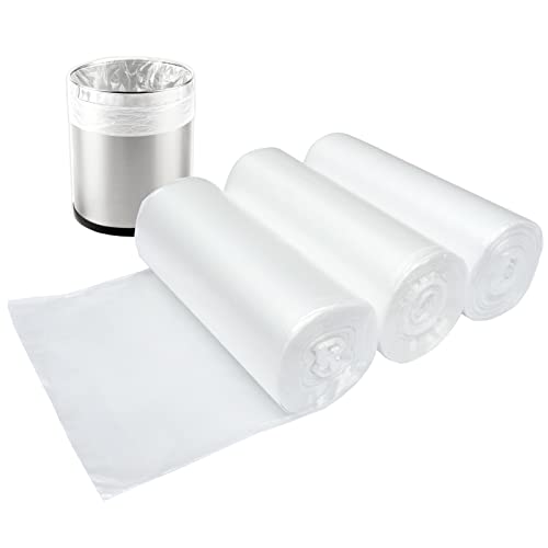SOSOHOME 1.2 Gallon Small Trash Bags, 4.5 Liter Trash Can Liners Garbage Bags Wastebaskets Liners for Bathroom, 150 Counts Clear Bags - Image 1