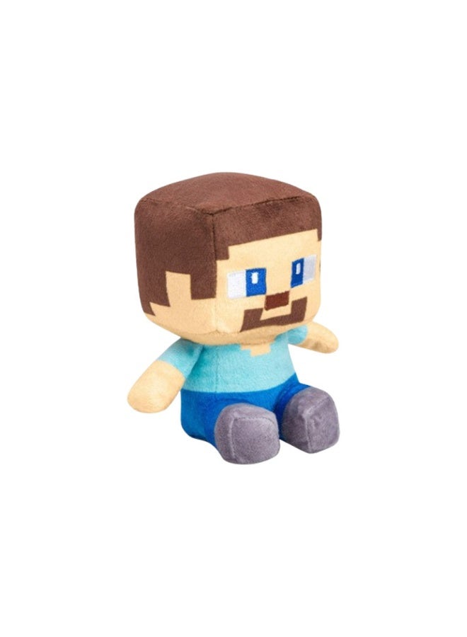 Cross-Border Minecraft Plush Toy - Cute Creeper Zombie Steve Plush Doll with Parrot Toy