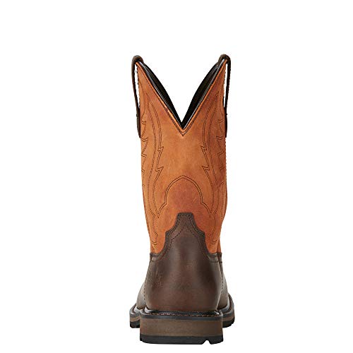 Ariat Groundbreaker Wide Square Steel Toe Work Boots - Men's Safety Toe Leather Work Boot - Image 5