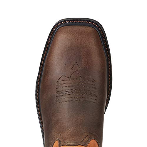 Ariat Groundbreaker Wide Square Steel Toe Work Boots - Men's Safety Toe Leather Work Boot - Image 4