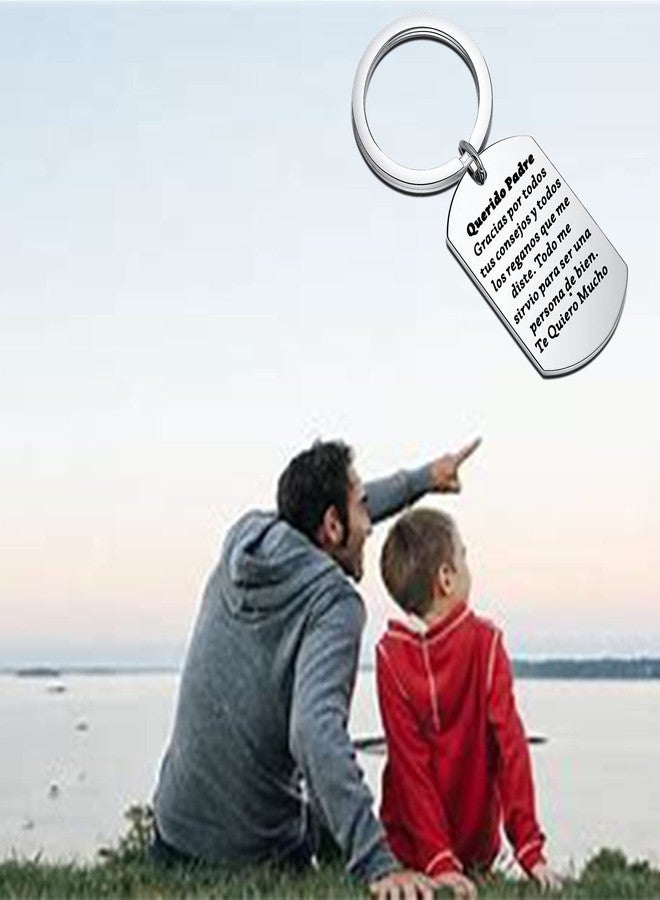 Zuo Bao Regalos Para Papa Spanish Gifts for Dad Querido Padre Keychain Spanish Gifts for Dad Querido Papa Keychain (Querido Padre) - Image 4