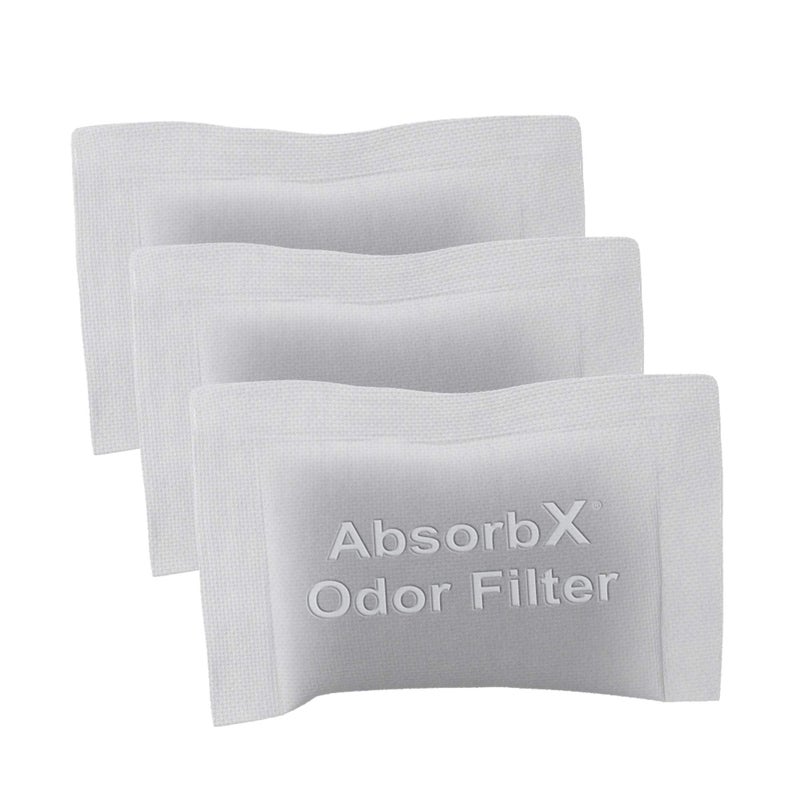 SensorCan Official AbsorbX Trash Can Deodorizer 3-Pack, All Natural Activated Charcoal Odor Absorber Stops Garbage Smells, Air Filter Freshener for 8 Gal and Larger Waste Bins with Compartment - Image 2