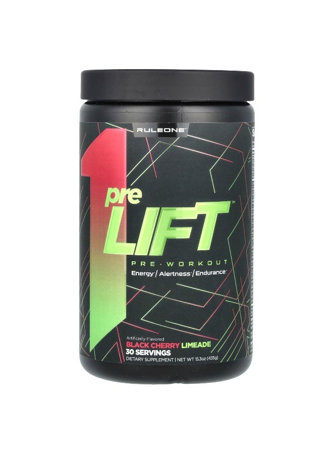 Rule One Proteins, preLIFT, Pre-Workout, Black Cherry Limeade, 15.3 oz (435 g)
