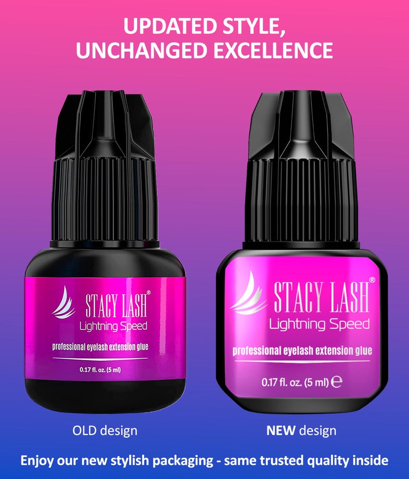 Stacy Lash غراء رموش صناعية بسرعة البرق - ستايسي لاش 5 مل / 0.17 أونصة سائلة / جفاف 0.3 ثانية / احتفاظ - 6-8 أسابيع / لاصق أسود / مستلزمات احترافية - Image 3