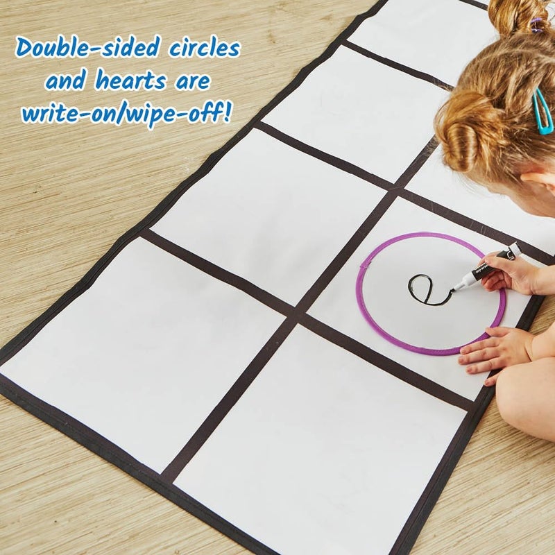 hand2mind hand2mind Elkonin Box Floor Mat Activity Set Phonemic Awareness Phonics Games Science of Reading Classroom Materials Toddler Gross Motor Toys Kids Active Play Preschool Learning Activities - Image 5