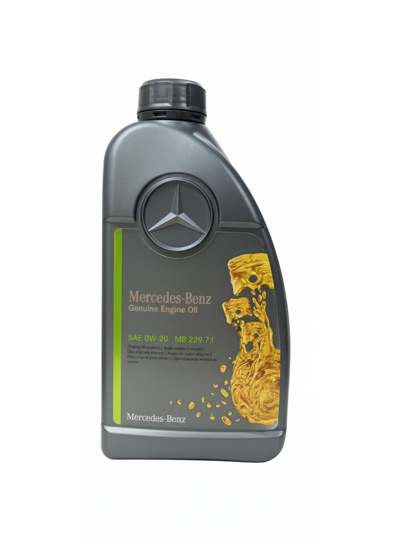 Mercedes-Benz SAE 0W-20 Engine Oil – 1 Liter (A00098934091) – Full Synthetic OEM Motor Oil - Image 1