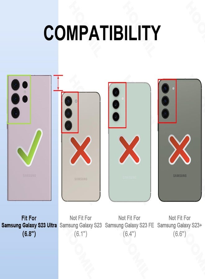 HOOMIL for Samsung Galaxy S23 Ultra 5G (6.8-Inch) Case Clear [Anti-Yellowing] Anti-Scratch Transparent Hard Back and Soft Edge [Military Grade Drop Protection] Shockproof Phone Cover - Crystal Clear - Image 2