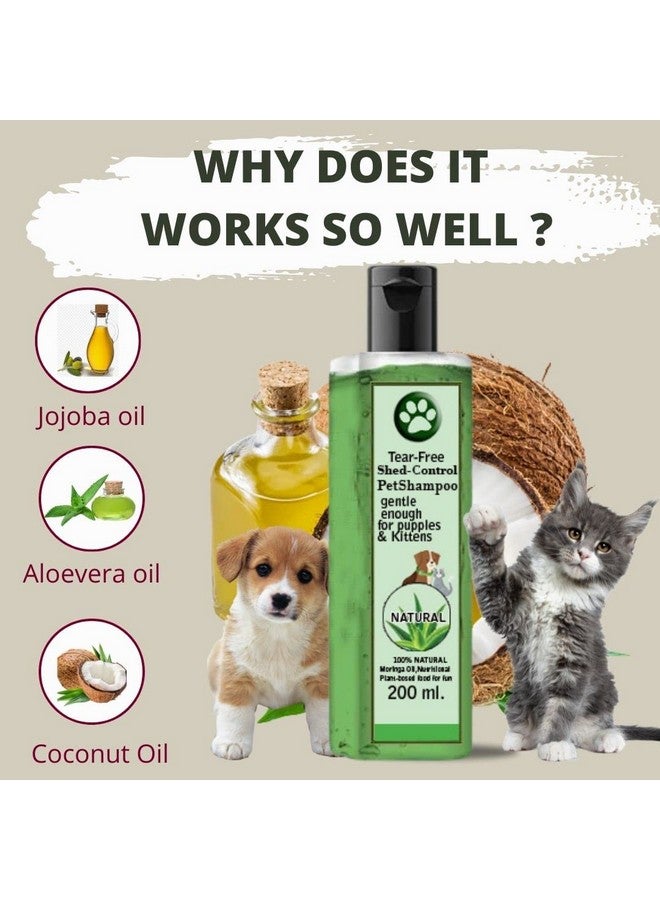 سايج سكوير شامبو غسول الجسم للكلاب والقطط - شامبو لا يسبب الدموع، يتحكم في تساقط الشعر، يرطب البشرة الجافة والحكة، يضيف لمعانًا (200 مل) - Image 4