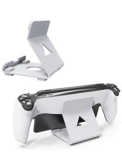 SYOSI Stand Base Compatible with Ps5 Portal Remote Player, Frosted Aluminum Alloy Desktop stand with Anti-Slip Holder for Playstation Portal Handheld Console, Switch, And Mobile Phones (White)  - Image 1