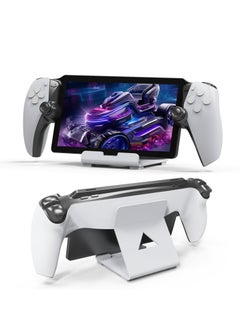 SYOSI Stand Base Compatible with Ps5 Portal Remote Player, Frosted Aluminum Alloy Desktop stand with Anti-Slip Holder for Playstation Portal Handheld Console, Switch, And Mobile Phones (White)  - Image 2