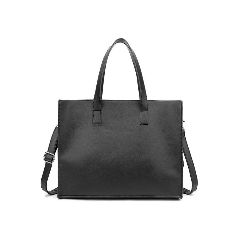 Korean Style Horizontal Fashion Pu Leather Tote Bag Trendyy Crossbody Handbag Men'S Shoulder Bag Retro Tote Bag - Image 4