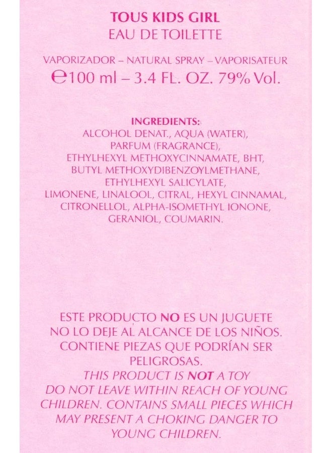 Tous Kids Girl Eau De Toilette Spray 100Ml - Image 4