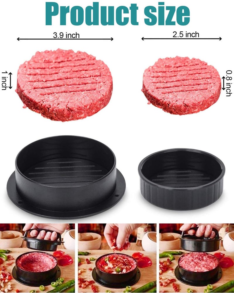 INOCEAN 51PCS Burger Press, Patty Maker, Burger PressWith 50 Patties Maker Paper, Round Patty Maker for Homemade Burgers, BBQ, Kitchen Cooking, Family Gathering (1 Press + 50 Baking Sheets) - Image 2