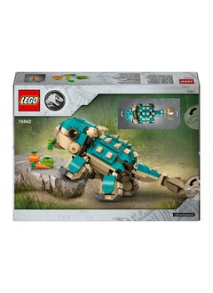 LEGO Jurassic World Baby Bumpy: Ankylosaurus Dinosaur Toy for Camp Cretaceous Fans and Kids Aged 7 Plus, Fun Build-a-Dinosaur Adventure Set Gift for Boys and Girls 76962  - Image 3