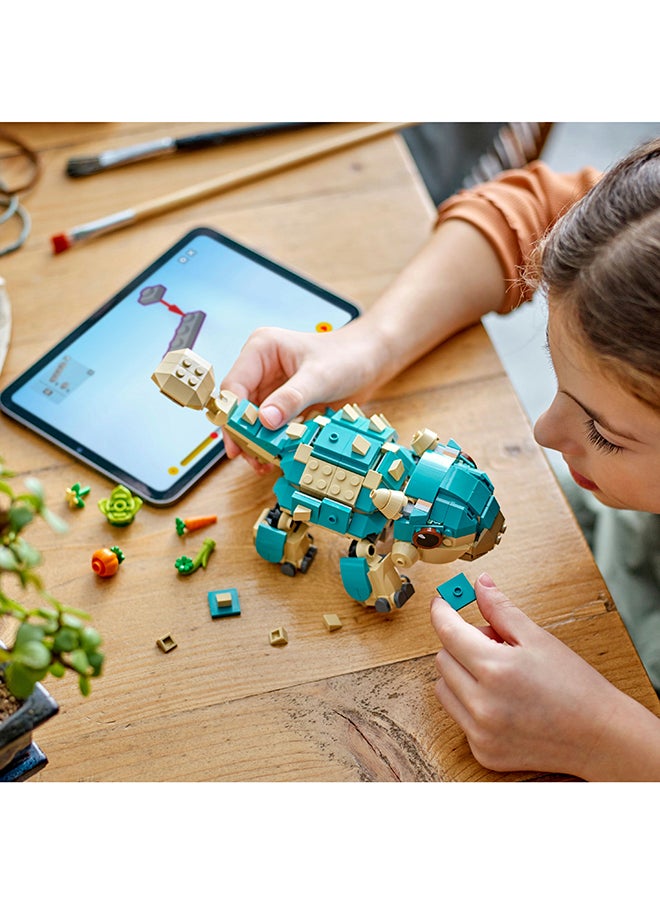LEGO - عالم الديناصورات بيبي بامبي: لعبة الديناصور أنكيلاوصور لعشاق معسكر كريتاسي و الأطفال من سن 7 سنوات فما فوق، مجموعة مغامرات بناء الديناصورات الممتعة هدية للصبية و الفتيات 76962 - Image 1