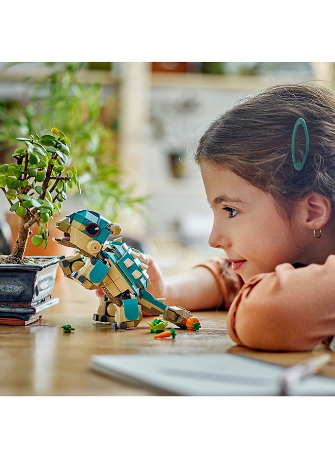 LEGO - عالم الديناصورات بيبي بامبي: لعبة الديناصور أنكيلاوصور لعشاق معسكر كريتاسي و الأطفال من سن 7 سنوات فما فوق، مجموعة مغامرات بناء الديناصورات الممتعة هدية للصبية و الفتيات 76962 - Image 1