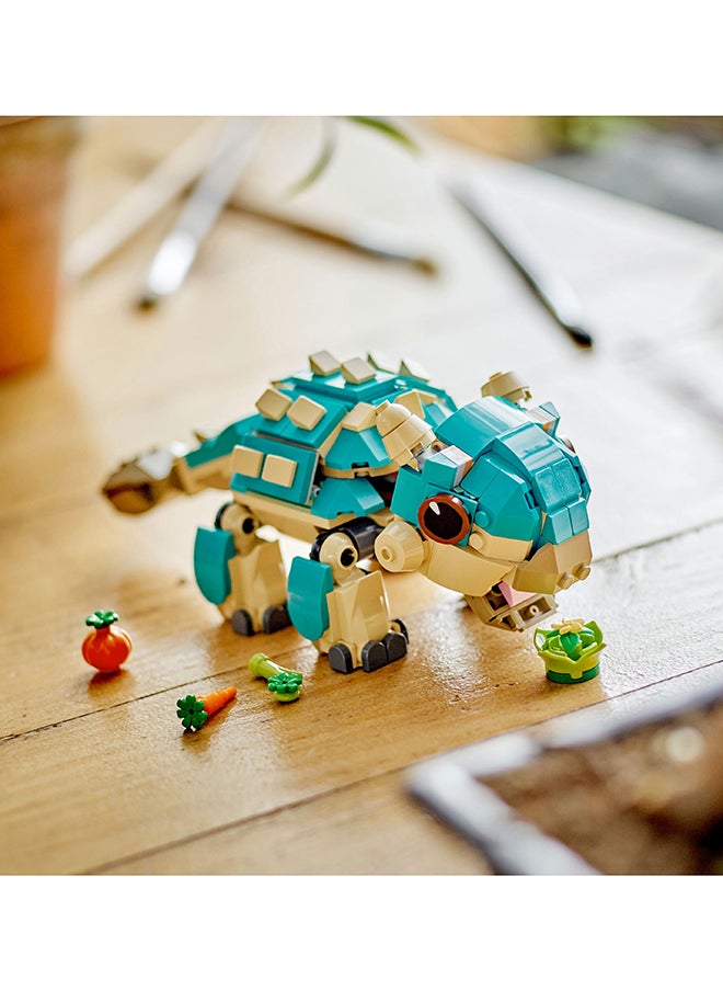 LEGO - عالم الديناصورات بيبي بامبي: لعبة الديناصور أنكيلاوصور لعشاق معسكر كريتاسي و الأطفال من سن 7 سنوات فما فوق، مجموعة مغامرات بناء الديناصورات الممتعة هدية للصبية و الفتيات 76962 - Image 1