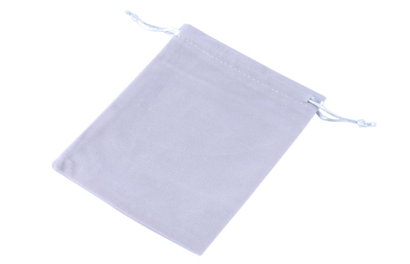 Sansam Large Velvet Drawstring Gift Bag – 10pcs Jewelry & Accessory Pouch for Bracelets, Necklaces & Gifts, Tarot Rune Bags, Purse Storage Bags, Grey - Image 3
