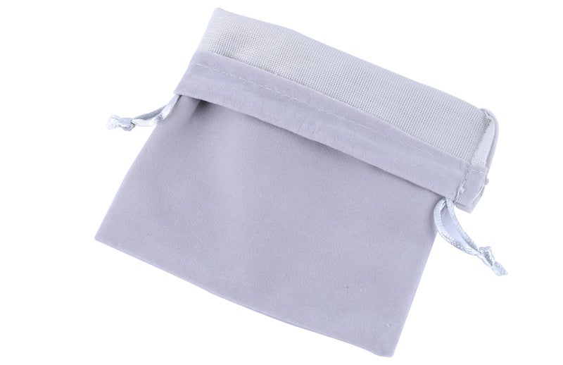Sansam Large Velvet Drawstring Gift Bag – 10pcs Jewelry & Accessory Pouch for Bracelets, Necklaces & Gifts, Tarot Rune Bags, Purse Storage Bags, Grey - Image 5
