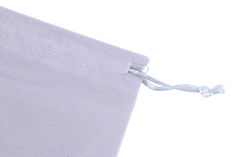 Sansam Large Velvet Drawstring Gift Bag – 10pcs Jewelry & Accessory Pouch for Bracelets, Necklaces & Gifts, Tarot Rune Bags, Purse Storage Bags, Grey - Image 4