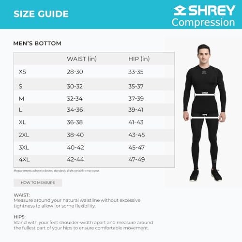 SHREY Intense Compression Short Tights for Mens (2XL, Navy) - Image 5