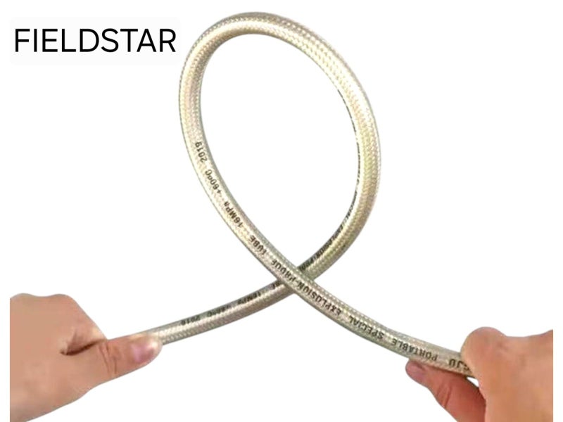 Fieldstar Premium Golden Pressure Washer Hose Pipe Upto 3500 Psi Molded Pipe (8 metre SUITABLE for STARQ, VANTRO, AIMEX, GAOCHENG, AGARO, SHAKTI) 8 metre - Image 2