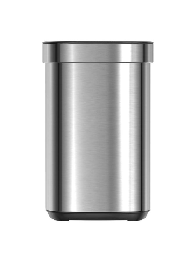 AKC Stainless Steel Trash Can with Open Top Lid & Inner Bucket - Anti-Fingerprint, 8L / 12L / 20L - Modern Waste Bin for Kitchen & Bathroom (12 Liter) - Image 2
