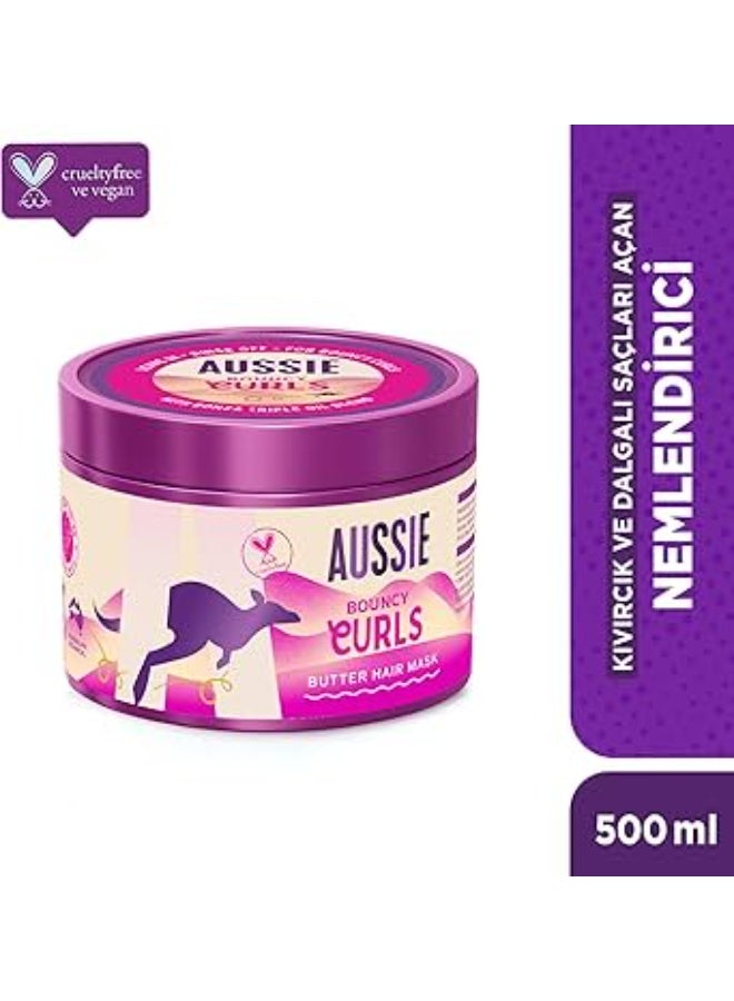 Aussie Bouncy Curls Butter Hair Mask 450ml - Image 3