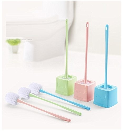 TOTO DELAS™ Square Base Holder Toilet Brush (1 Piece)(Material: P Plastic, Colour Send as per Availability) - Image 2