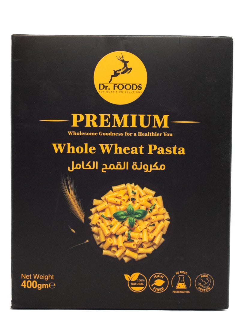 دكتور فودز دكتور فودز مكرونة قمح كامل – 400 جرام  - Image 1