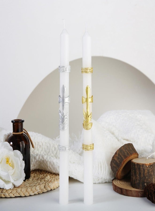 Ohmique Baptism Candle for Boys Girls - Baptismal Candles Catholic for Baptism - Velas para Bautizo de Niño - Velas de Bautizo - Image 5