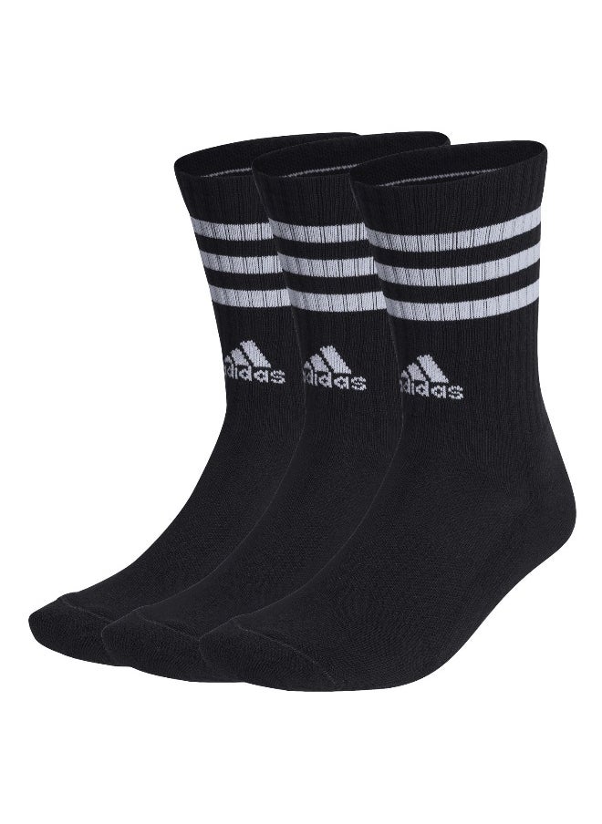 Adidas - adidas 3stripes cushioned sportswear 3 pair pack unisex crew socks - Image 1