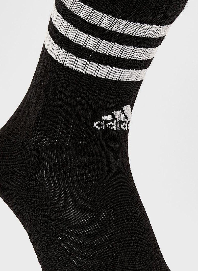 Adidas 3 Stripes Cushioned Sportswear Crew Socks 3 Pair Pack - Image 3