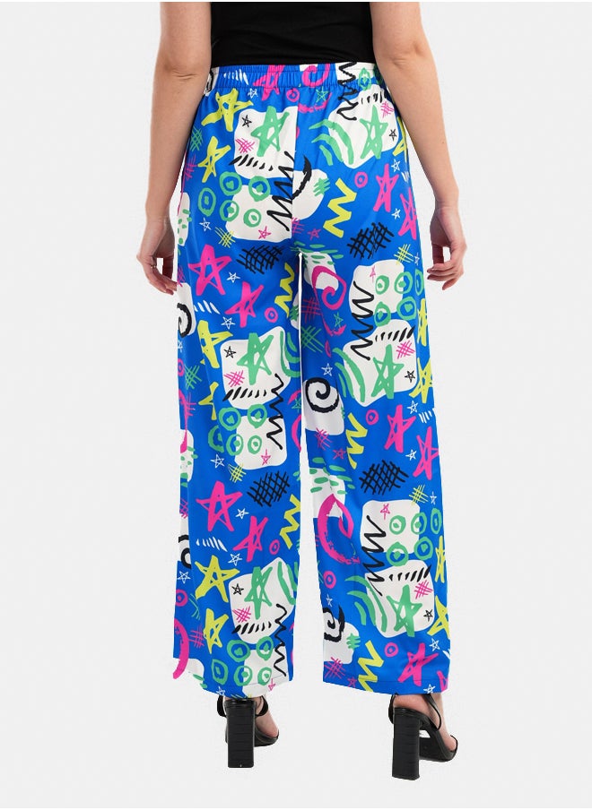 Clue High Waist Printed Pants  - Image 3
