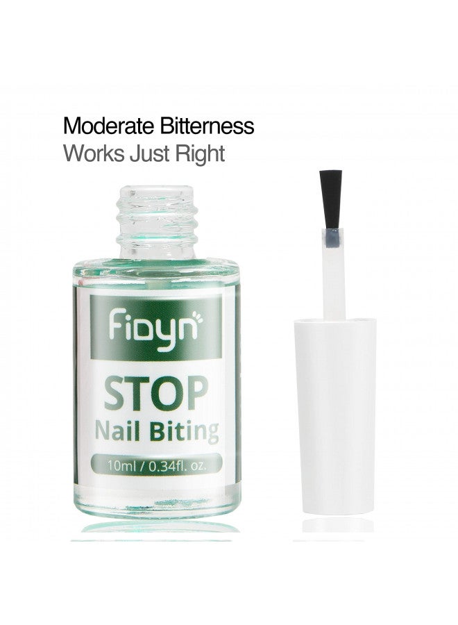 Fidyn No Bite Nail Polish, Nail Biting Treatment with Bitter Polish to Help Adults to Quit Nail Biting For Life and Also Help Stop Thumb Sucking For Kids - 10 ml/0.34 fl. oz