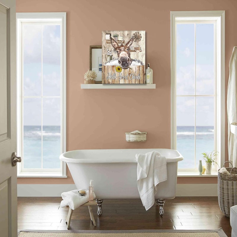 Fuzawet Rustic Donkey Wall Art for Bathroom - Image 3