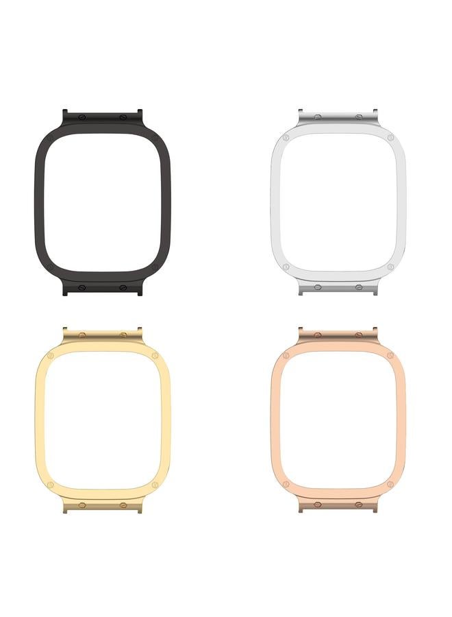 erorex For Xiaomi Redmi Watch 3 / Mi Watch Lite 3 Metal Frame Watch Protective Case(Black) - Image 4