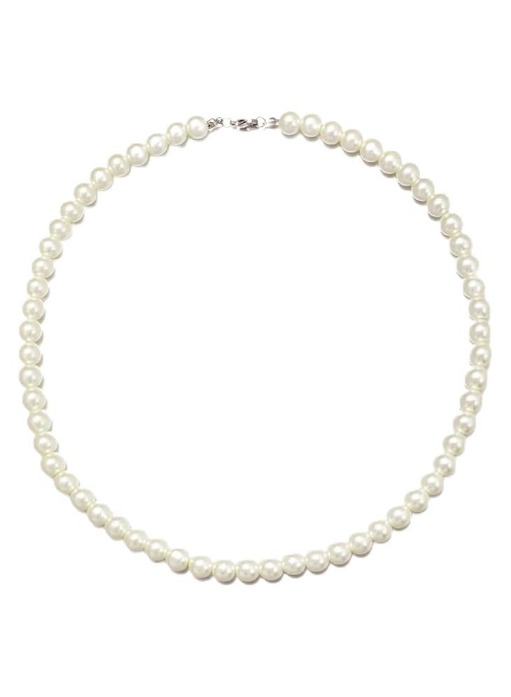 بونكا قلادة نسائية انيقة بتصميم عصري مع دلاية متنوعة من بونكا عقد لؤلؤ صناعي - Image 1