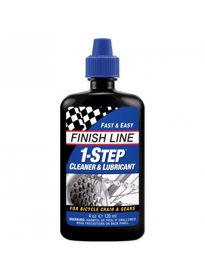 Finish Line 1-Step Bicycle Chain Cleaner & Lubricant 4oz Squeeze Bottle - Image 1