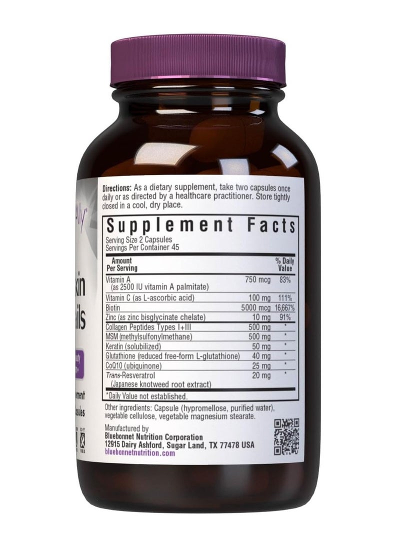 Bluebonnet Nutrition - Beautiful Ally Hair Skin Nails 90 Vegetable Capsules - Image 1
