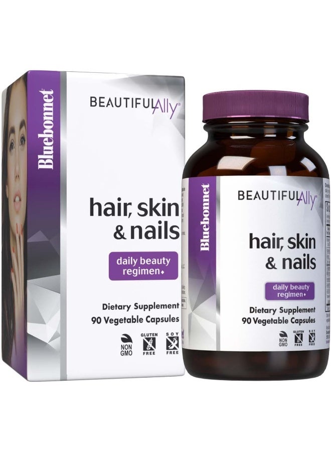 Bluebonnet Nutrition Beautiful Ally Hair Skin Nails 90 Vegetable Capsules - Image 1