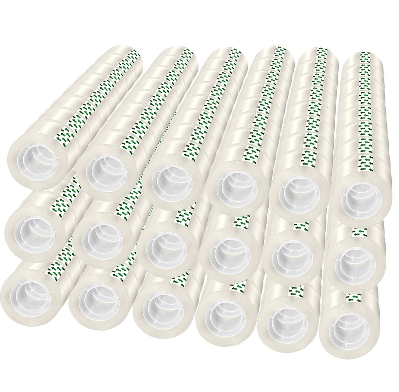 Minghaoda Transparent Tape, 144 Pack, Gift Wrap Clear Invisible Tape for Presents, Wrapping Paper, Refills for Dispenser - Image 1