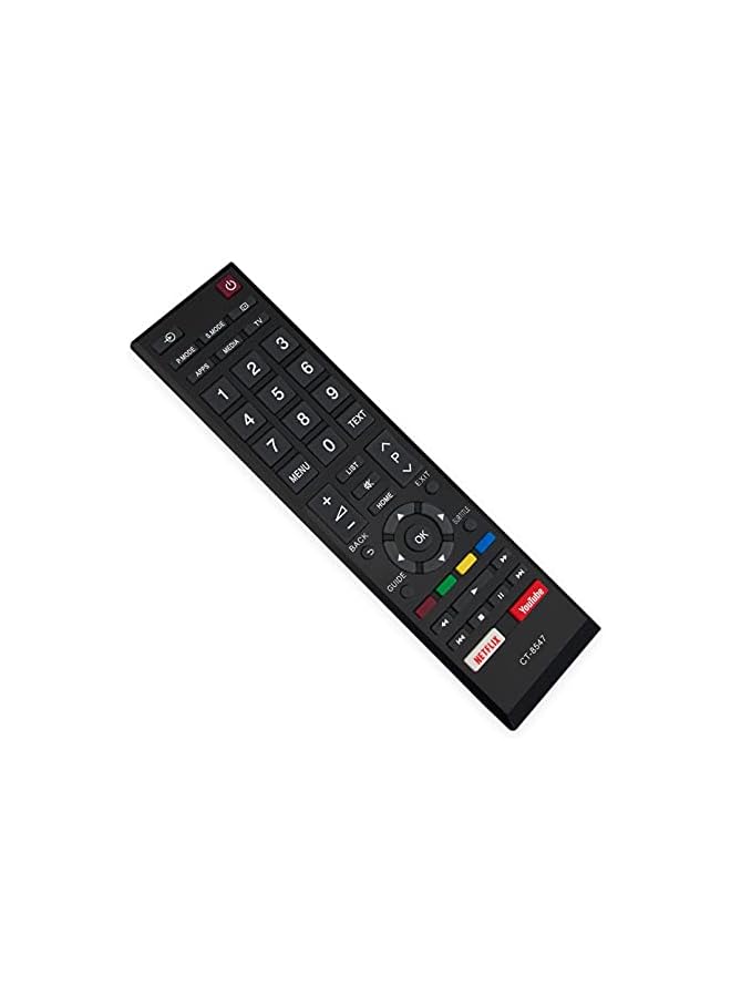 ELTRAZONE CT-8547 Remote Control for Toshiba LCD TVs – Compatible with 55U5965, 43U5865, 65U5965, 50U5865, 32L5865, 43U5069EA, 58U5069EA & More | Plug & Play | Fast Response | Slim & Durable – Black - Image 3