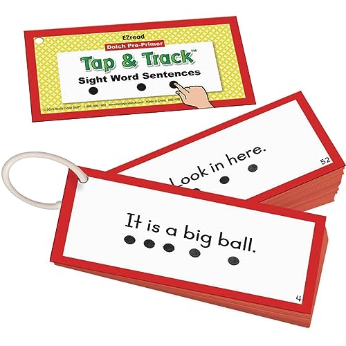Really Good Stuff EZRead Dolch Pre-Primer Tap & Track™ Sight Word Sentences | Ages 5-7, Kindergarten and Up, Phonics Activity, Reading Game, Flash Cards, Learning - Image 5