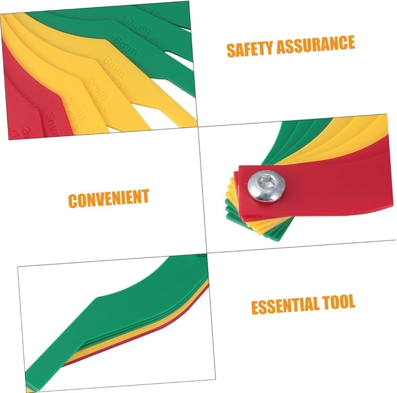 PartyKindom 3 قطع مجموعة أدوات قياس سمك فرامل السيارة للأمان - Image 4