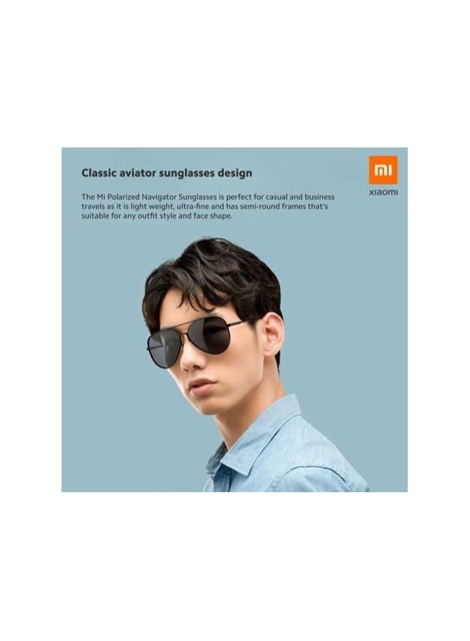 Xiaomi Mi Polarized Navigator Sunglasses: Stylish Navigator Frame with Advanced Polarized Lenses, UV Protection, and Comfortable Fit for Outdoor Activities and Everyday Use - Image 1