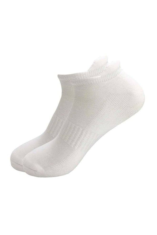 Low Cut Cushioned Athletic Ankle Socks, Assorted Colors - 5 Pack - Image 3