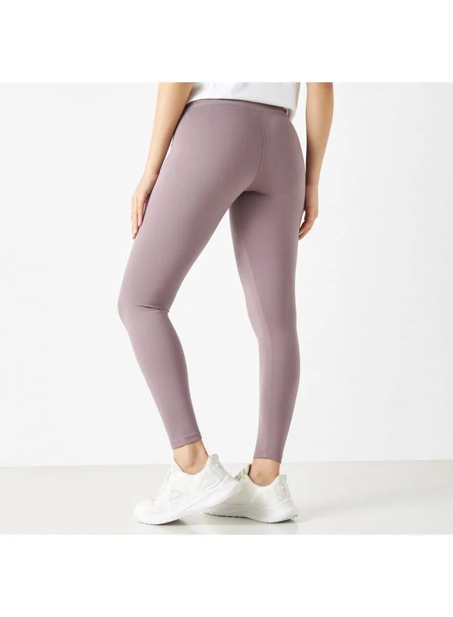Kappa Kappa Solid Leggings with Elasticated Waistband