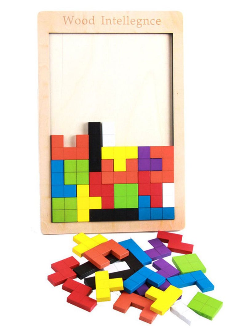 لعبة خشبية تعليمية ثلاثية الابعاد للاطفال بشكل هندسي - Image 2