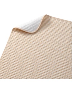Gonice Waterproof Bed Pad, 4-Layer Incontinence Pad with 100% Cotton Surface, 50x70cm Washable Mattress Protector for Babies, Toddlers, and Adults, BrownStripes  - Image 1
